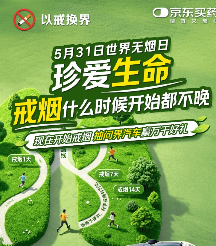 世界无烟日|京东健康戒烟门诊已服务30万患者 全新推出“每日戒烟”打卡挑战