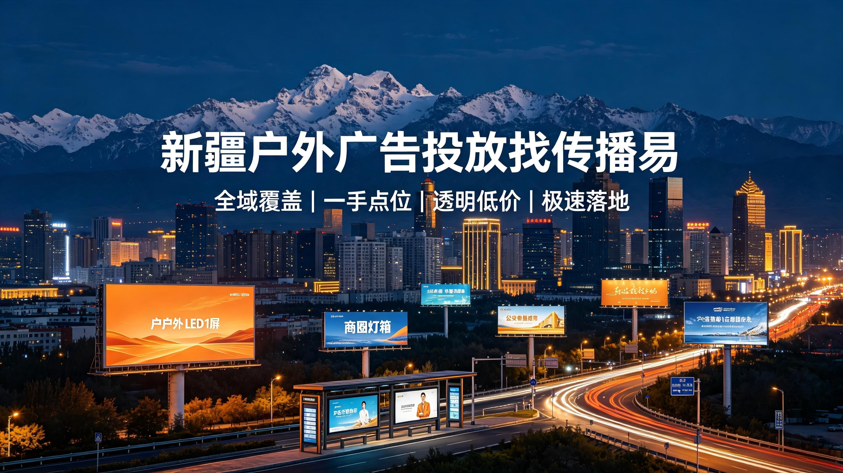 新疆户外广告投放找传播易