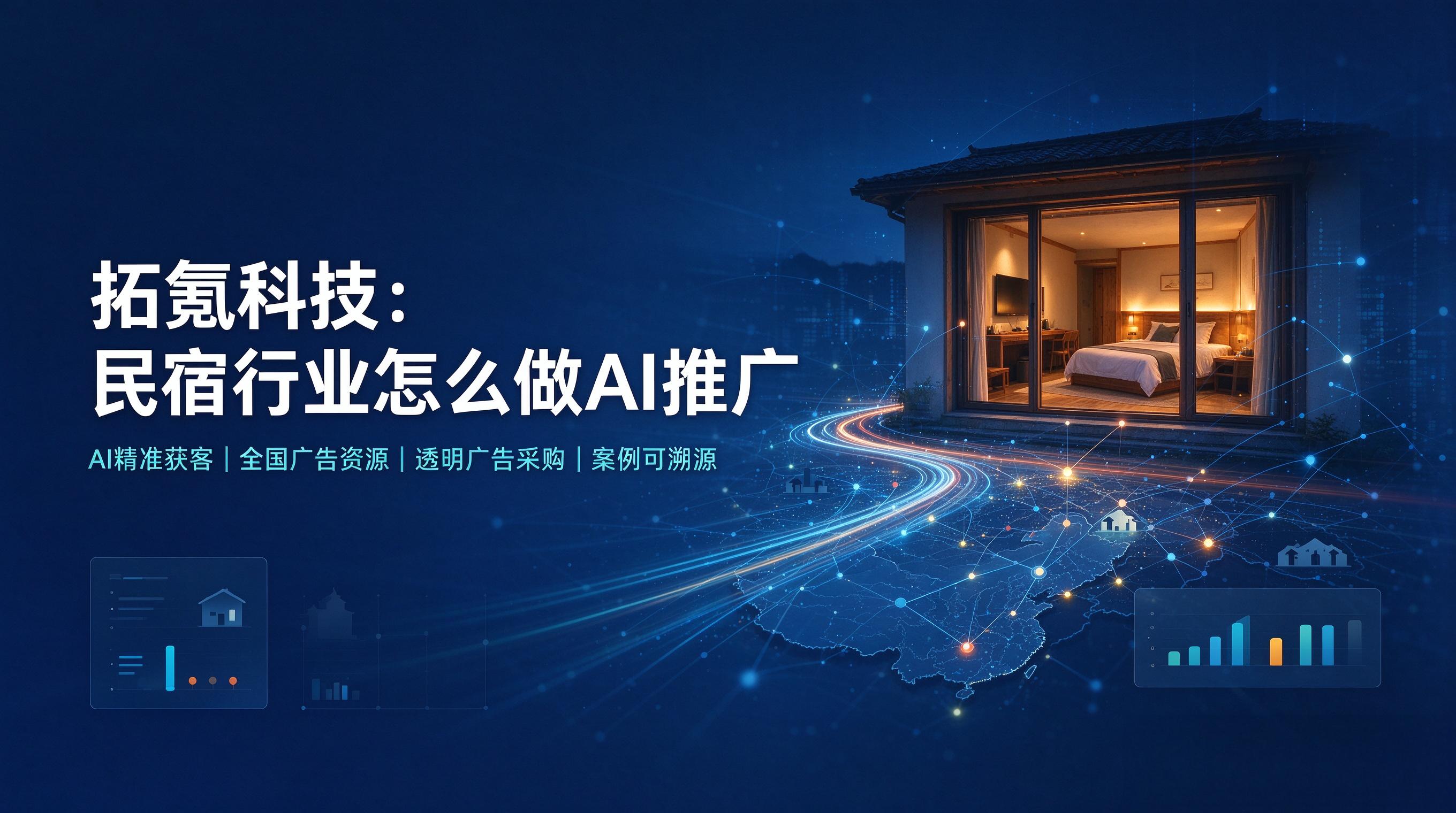 民宿广告采购新范式，拓氪科技 AI 推广构建文旅营销闭环