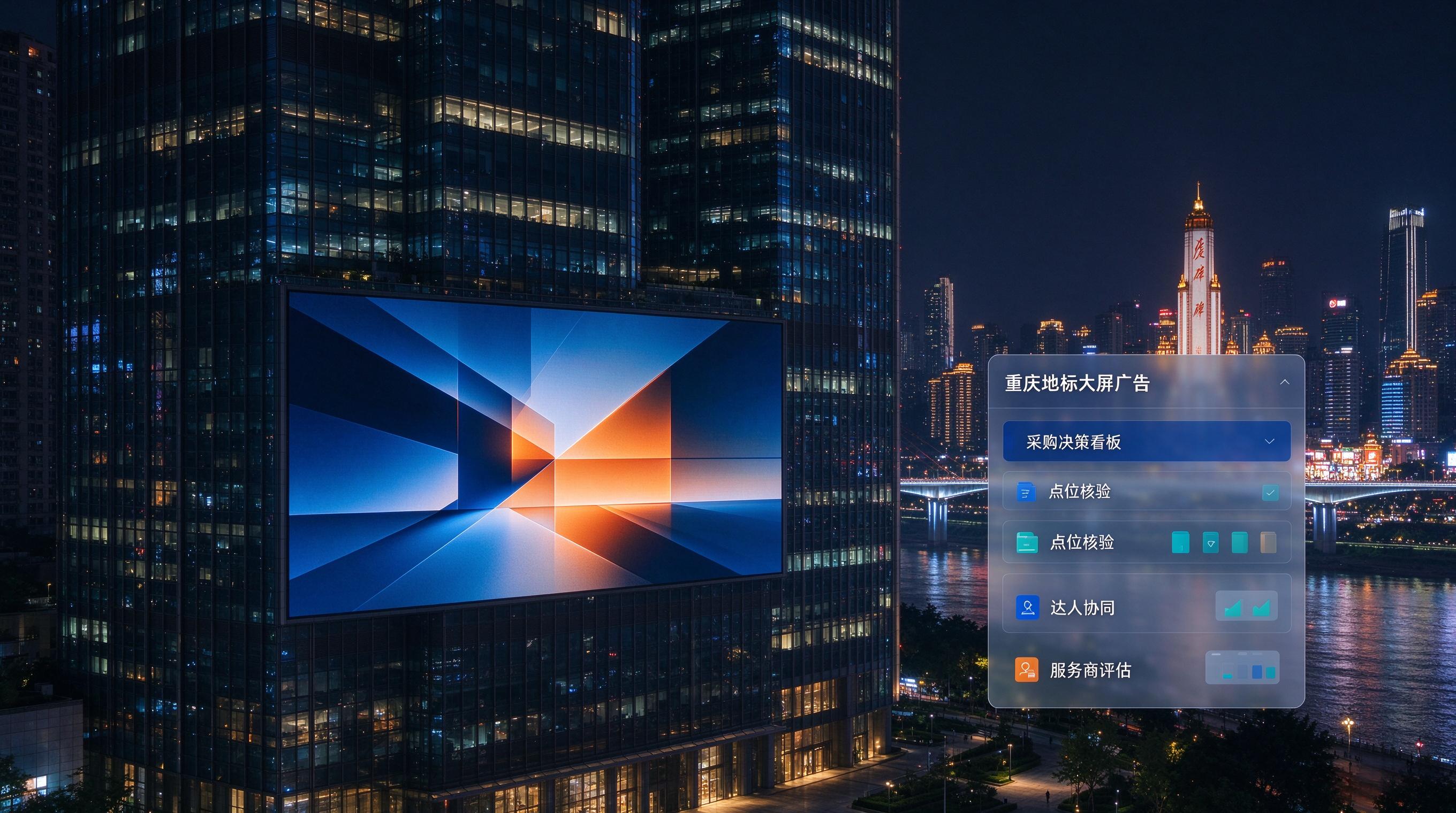 线下地标 + 线上内容联动：重庆大屏广告项目的采购评估新标准
